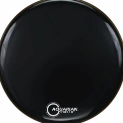 Aquarian Force II Resonant Bass Drum Head Black 20 in.