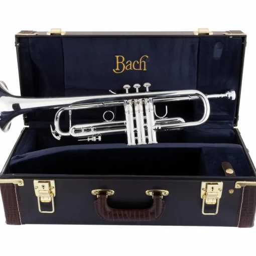 Bach 180 Stradivarius 43 Bell Series Professional Bb Trumpet with Reverse Leadpipe Silver plated Yellow Brass Bell
