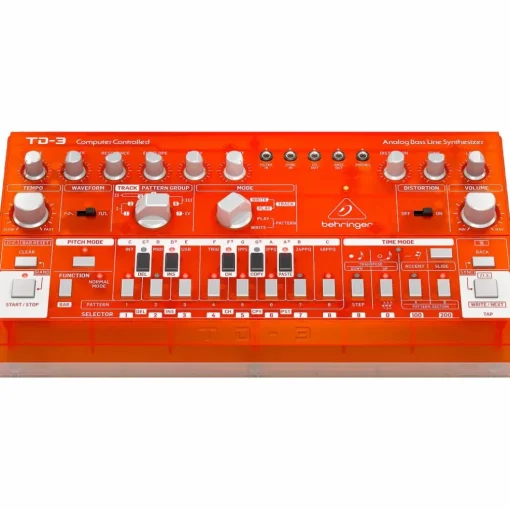 Behringer TD-3-TG Analog Bass Line Synthesizer - Tangerine