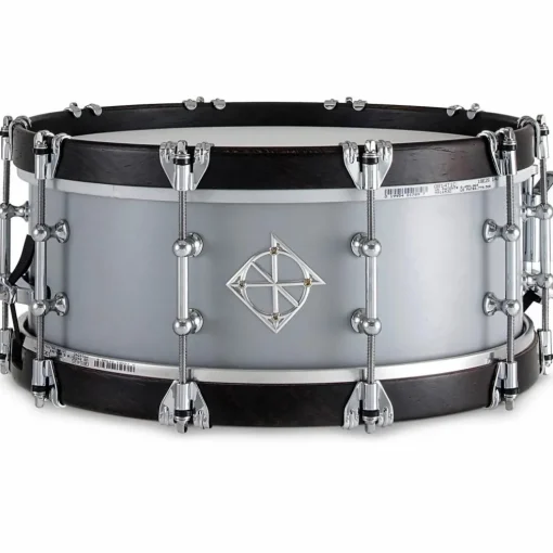 Dixon Artisan Equator Wenge Wood Hoop Snare Drum 14 x 5.5 in. Satin Cool Grey