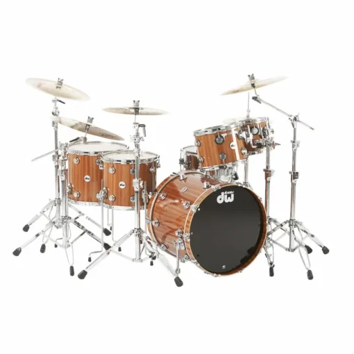 DW Collector's Series 5-Piece Lacquer Custom Shell Pack Mahogany/Maple with Chrome Hardware