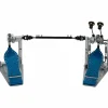 DW Colorboard Machined Chain Drive Double Bass Drum Pedal With Cobalt Footboard