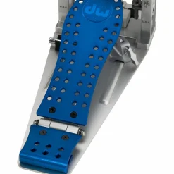 DW Colorboard Machined Chain Drive Double Bass Drum Pedal With Cobalt Footboard