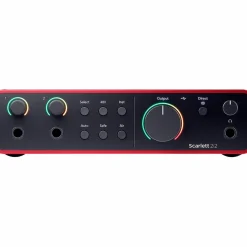 Focusrite 2i2 Gen 4 With KRK ROKIT G5 Studio Monitor Pair (Stands & Cables Included) ROKIT 8