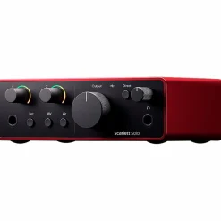 Focusrite Scarlett Solo Gen 4 with Yamaha HS Studio Monitor Pair & HS8S Subwoofer Bundle (Stands & Cables Included) HS5