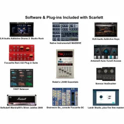 Focusrite Scarlett Solo Gen 4 with Yamaha HS Studio Monitor Pair & HS8S Subwoofer Bundle (Stands & Cables Included) HS5
