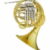 Hans Hoyer 6801 Heritage Kruspe Style Series Double Horn with Mechanical Linkage and Fixed Bell Lacquer Fixed Bell