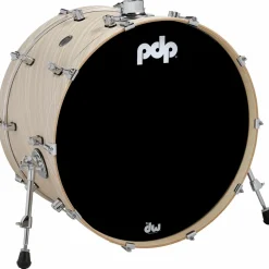 PDP by DW Concept Maple Bass Drum with Chrome Hardware 24 x 14 in. Twisted Ivory