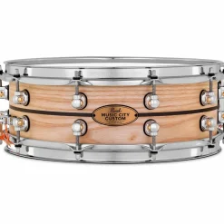 Pearl Music City Custom Solid Shell Snare Ash with Ebony Inlay 14 x 5 in.