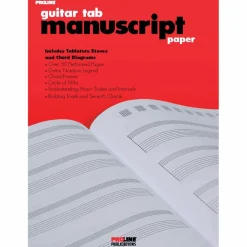 Proline Guitar Tab Manuscript Paper