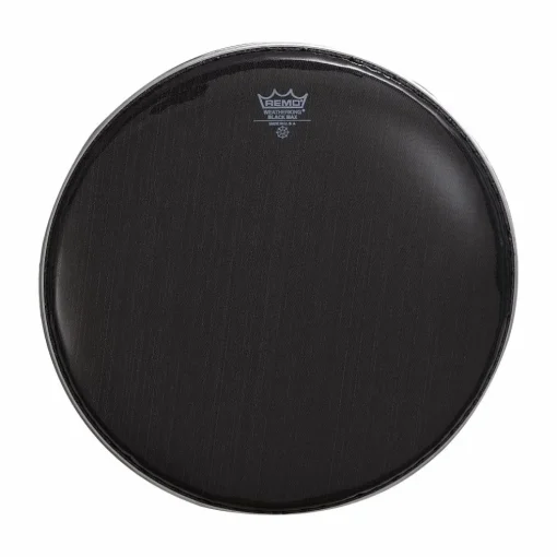 Remo Black Max Crimped Marching Snare Drum Head Ebony 14 in.
