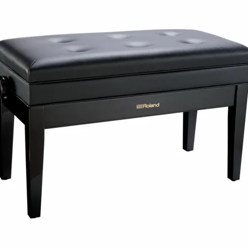 Roland RPB-D400-US Piano Bench, Duet Size, Vinyl Seat Polished Ebony