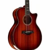 Taylor Custom Redwood-Master Grade Koa Grand Auditorium Acoustic-Electric Guitar Shaded Edge Burst