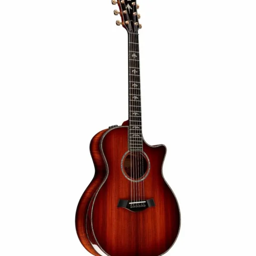 Taylor Custom Redwood-Master Grade Koa Grand Auditorium Acoustic-Electric Guitar Shaded Edge Burst