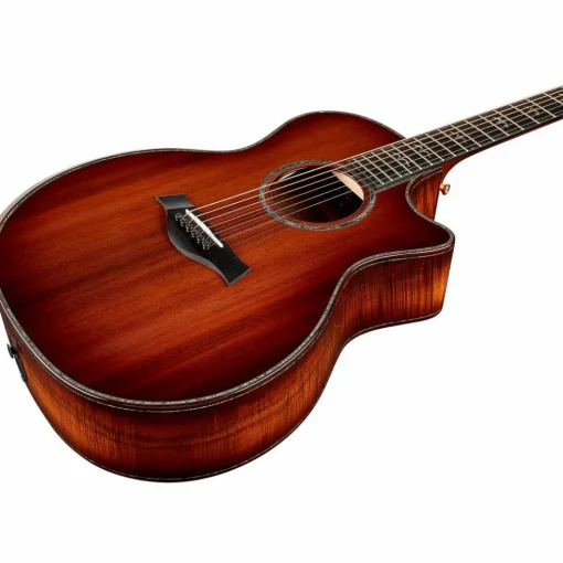 Taylor Custom Redwood-Master Grade Koa Grand Auditorium Acoustic-Electric Guitar Shaded Edge Burst