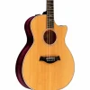 Taylor Custom Sitka Spruce-Flamed Maple Grand Auditorium Acoustic-Electric Guitar Lilac Wine