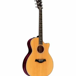 Taylor Custom Sitka Spruce-Flamed Maple Grand Auditorium Acoustic-Electric Guitar Lilac Wine