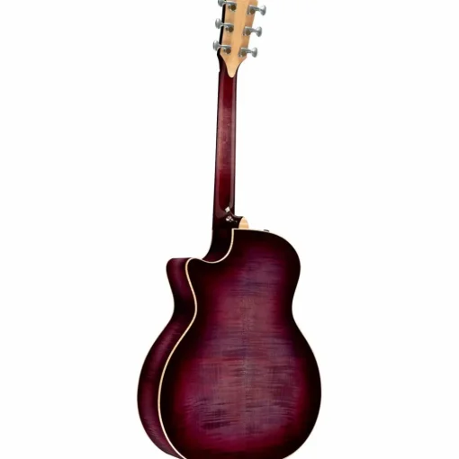 Taylor Custom Sitka Spruce-Flamed Maple Grand Auditorium Acoustic-Electric Guitar Lilac Wine