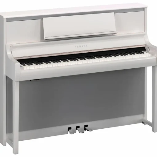 Yamaha Clavinova CSP-295 Digital Upright Piano With Bench Polished White