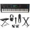 Yamaha MODX7+ Synthesizer With Stand, Pedal, Bench, Microphone and Cables